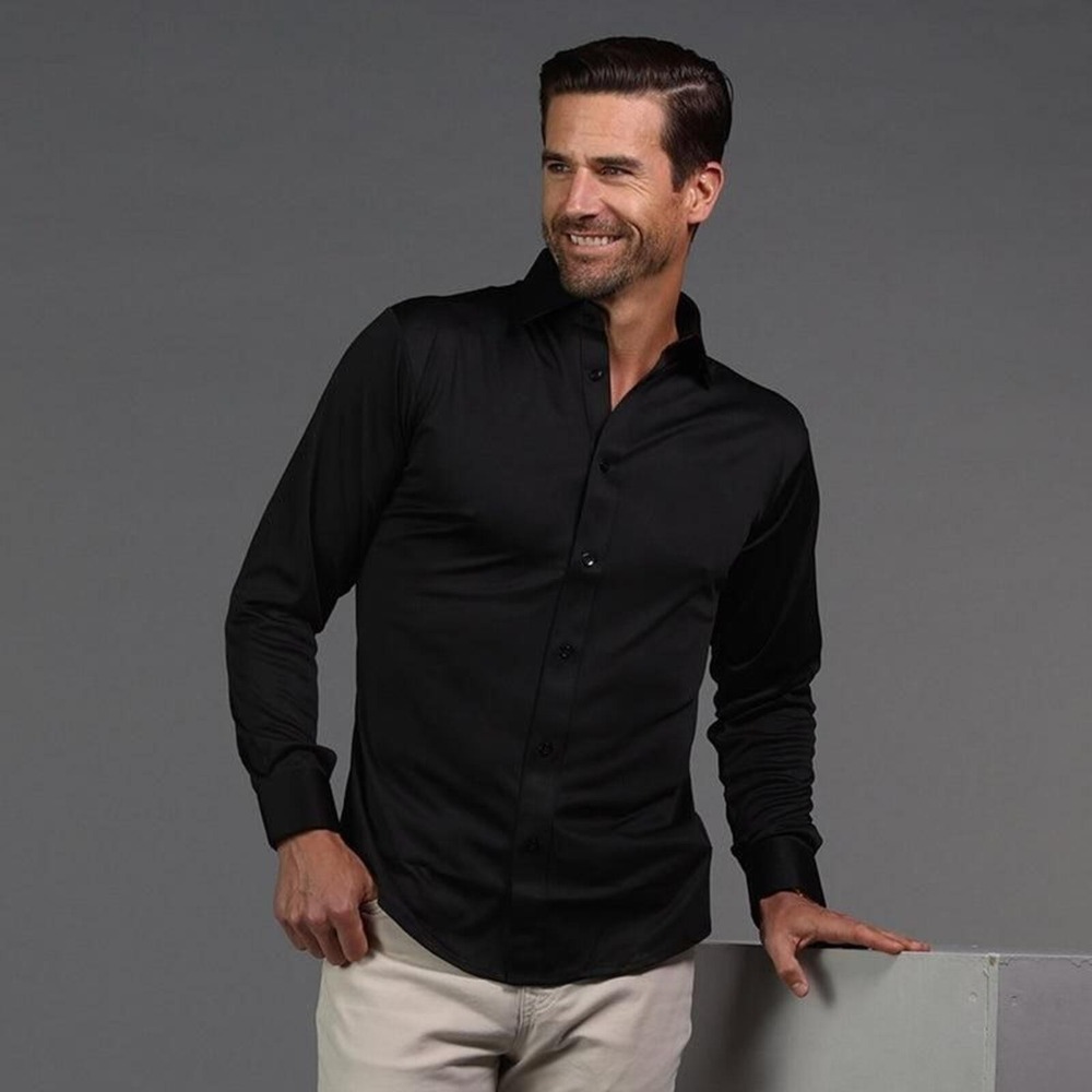 Collars & Co. NWT Quattro Flex Dress Shirt with Semi-Spread Collar - Size Small
